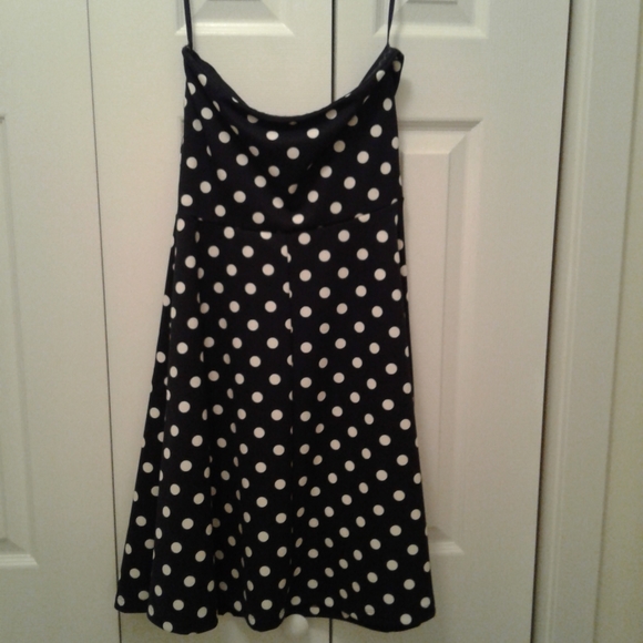 The Limited Polka Dot Strapless Dress - Picture 4 of 6